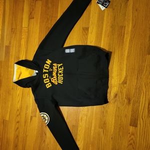 NWT - CCM Youth XL Boston Bruins Zip-Up Sweatshirt